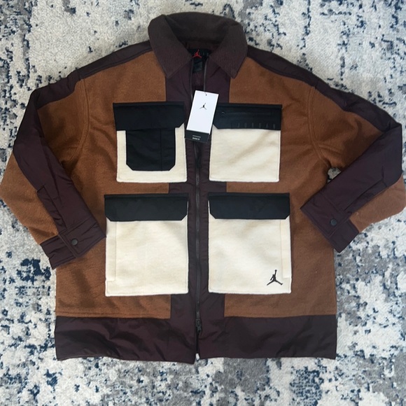 New Nike Air Jordan Cozy Girl Fleece Jacket Coat - Picture 1 of 7